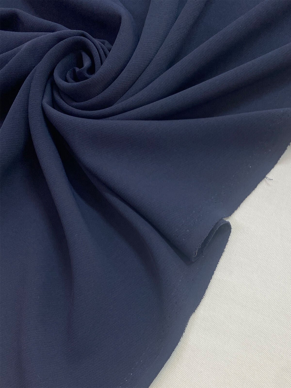 Lacivert Krep Kumaş