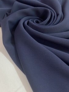 Lacivert Krep Kumaş