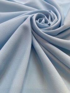 İnce Krep Kumaş Bebe Mavi Rengi