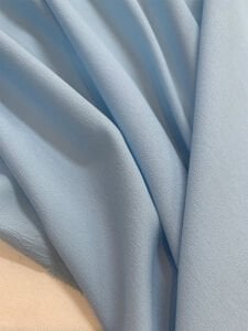 İnce Krep Kumaş Bebe Mavi Rengi