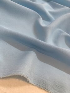 İnce Krep Kumaş Bebe Mavi Rengi