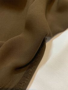 Krep Kumaş - Kahverengi