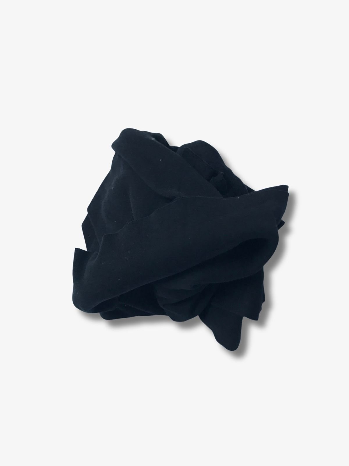 Siyah Dar Enli İnterlok Kumaş, Parça 135x80 cm