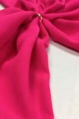 Fuşya Rengi Tok Krep Kumaş