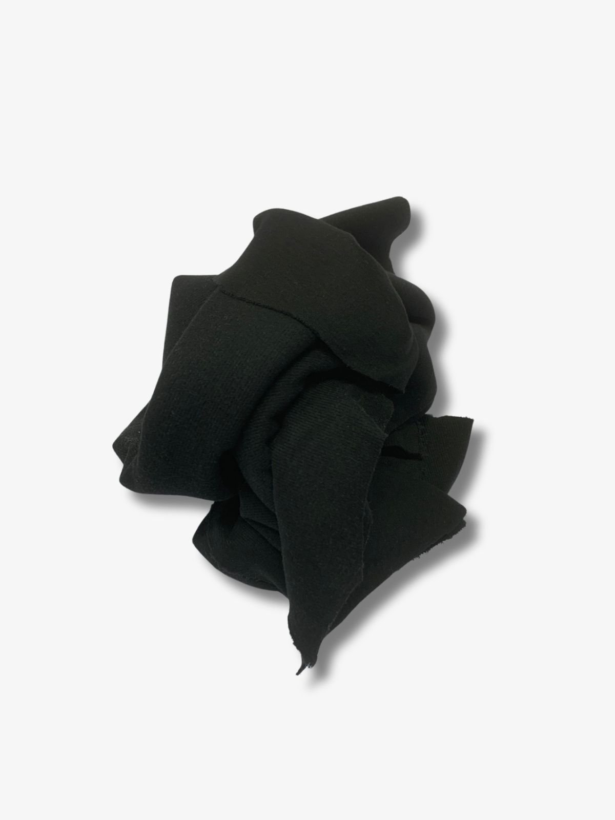 Selanik Penye Kumaş Hafif Şardonlu, Parça 90x170 cm Siyah Rengi