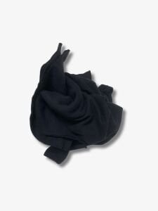 Siyah İnterlok Kumaş Dışı Şardonlu, Parça 100x90 cm