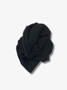 Şardonlu 3 İplik Kumaş, Parça 70x170 cm Siyah Renk