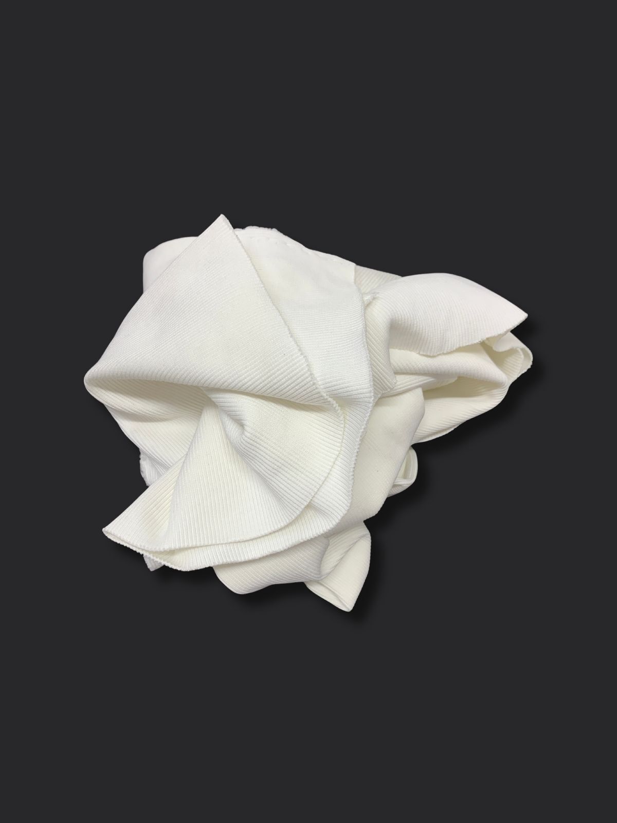 Kaşkorse (Ribana Fitilli) Kumaş, Parça 90x130 cm Ekru (KİR VAR)