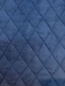 Kapitone Kumaş Süet Dokulu Astarlı - Lacivert Renk