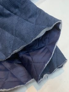 Kapitone Kumaş Süet Dokulu Astarlı - Lacivert Renk