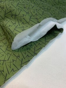 Kapitone Kumaş Elyaflı - Yeşil Desenli