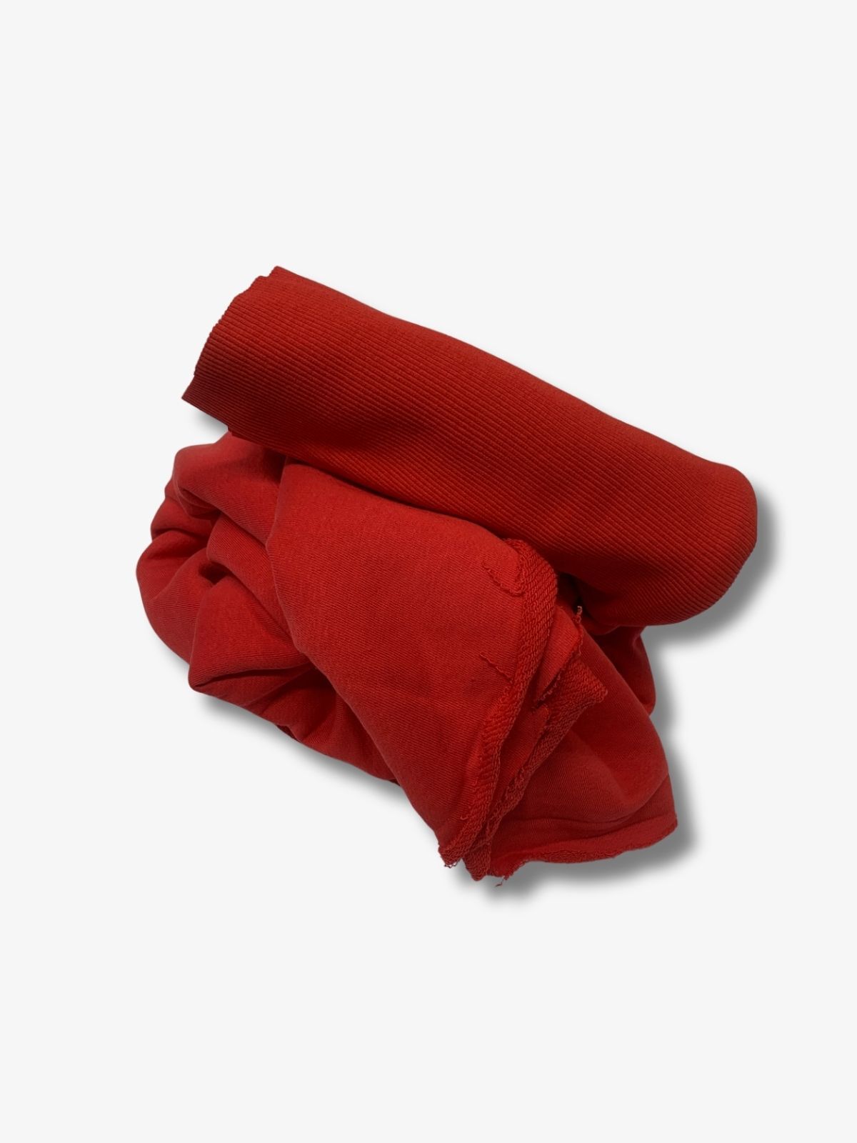 Ribanalı 3 İplik Kumaş, Parça 80x190 cm, Kırmızı Renk