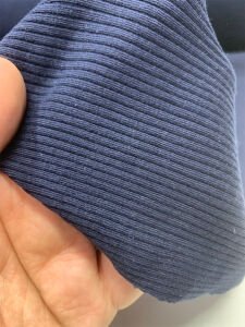 İnce Kaşkorse Kalın Oluklu Esnek Kumaş Seti, Boyu 18 metre 1 top Lacivert