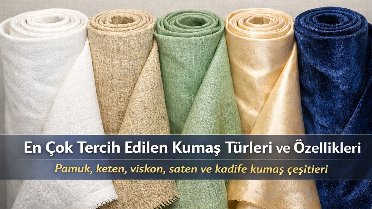 En Çok Tercih Edilen Kumaş Türleri ve Özellikleri