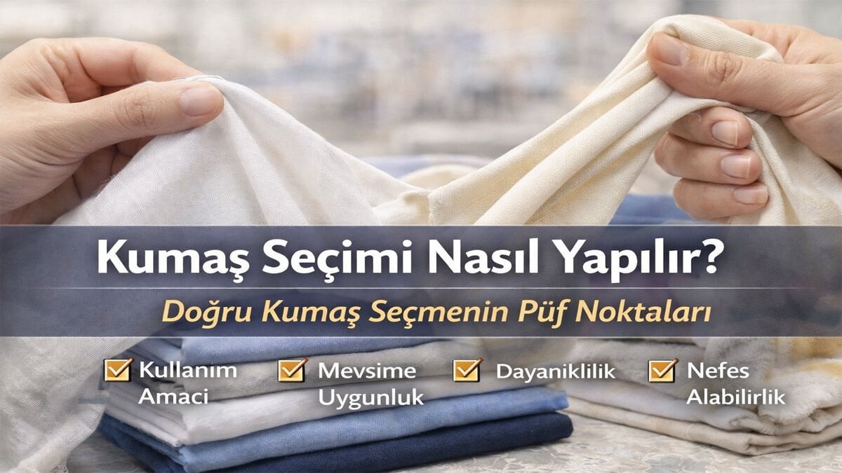 Kumaş Seçimi Nasıl Yapılır? Doğru Kumaş Seçmenin Püf Noktaları