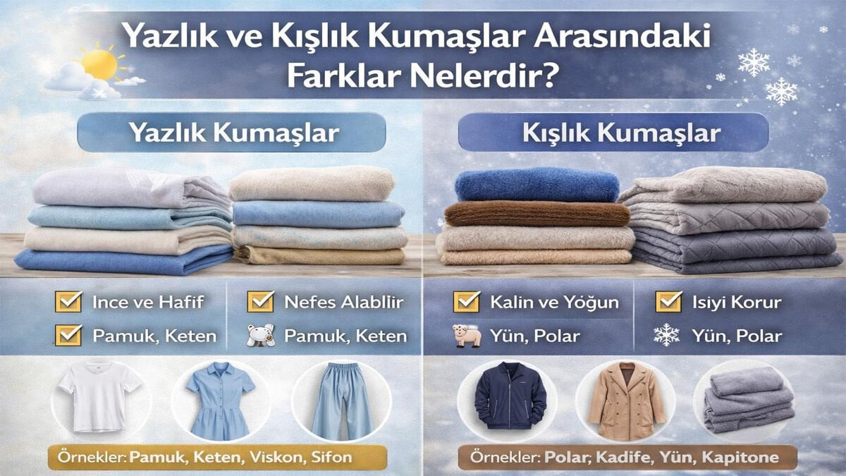 Yazlık ve Kışlık Kumaşlar Arasındaki Farklar