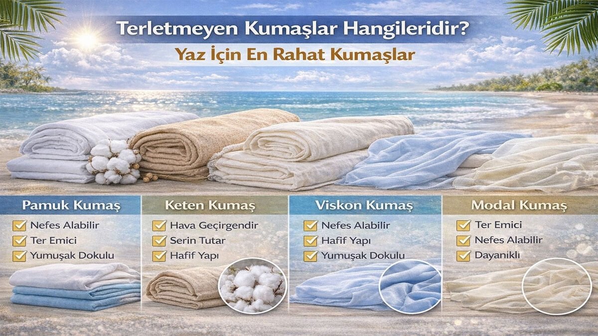 Terletmeyen Kumaşlar Hangileridir? Yaz İçin En Rahat Kumaşlar