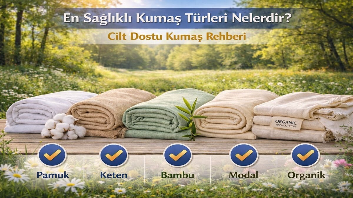 En Sağlıklı Kumaş Türleri Nelerdir? Cilt Dostu Kumaş Rehberi
