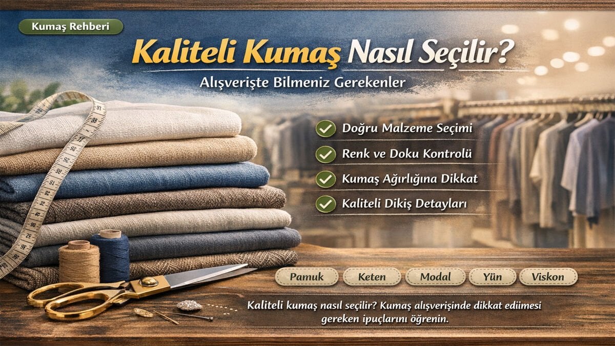 Kaliteli Kumaş Nasıl Seçilir? Alışverişte Bilmeniz Gerekenler