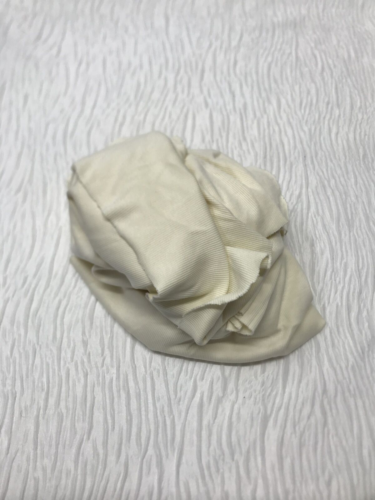 İnce Kaşkorse Kumaş Krem - Parça 100x100 cm