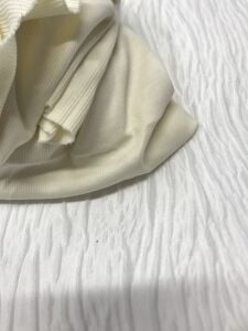 İnce Kaşkorse Kumaş Krem - Parça 100x100 cm