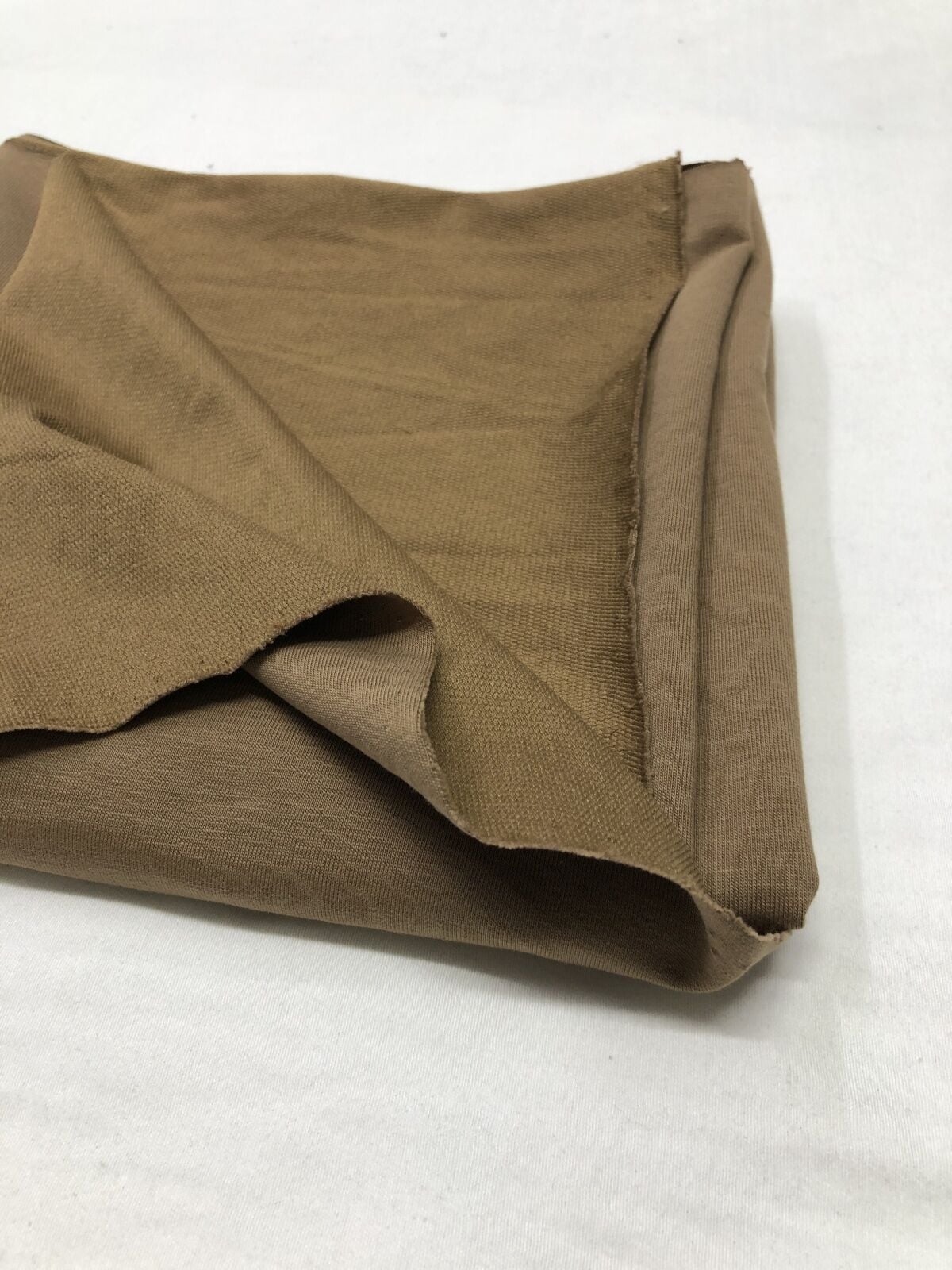 Diz Yapmaz Esnek 2 İplik Kumaş, Parça 40x170 cm - Sütlü Kahve