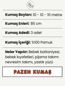 Pazen Kumaş Seti, Boyları 10 ar metre 3 adet