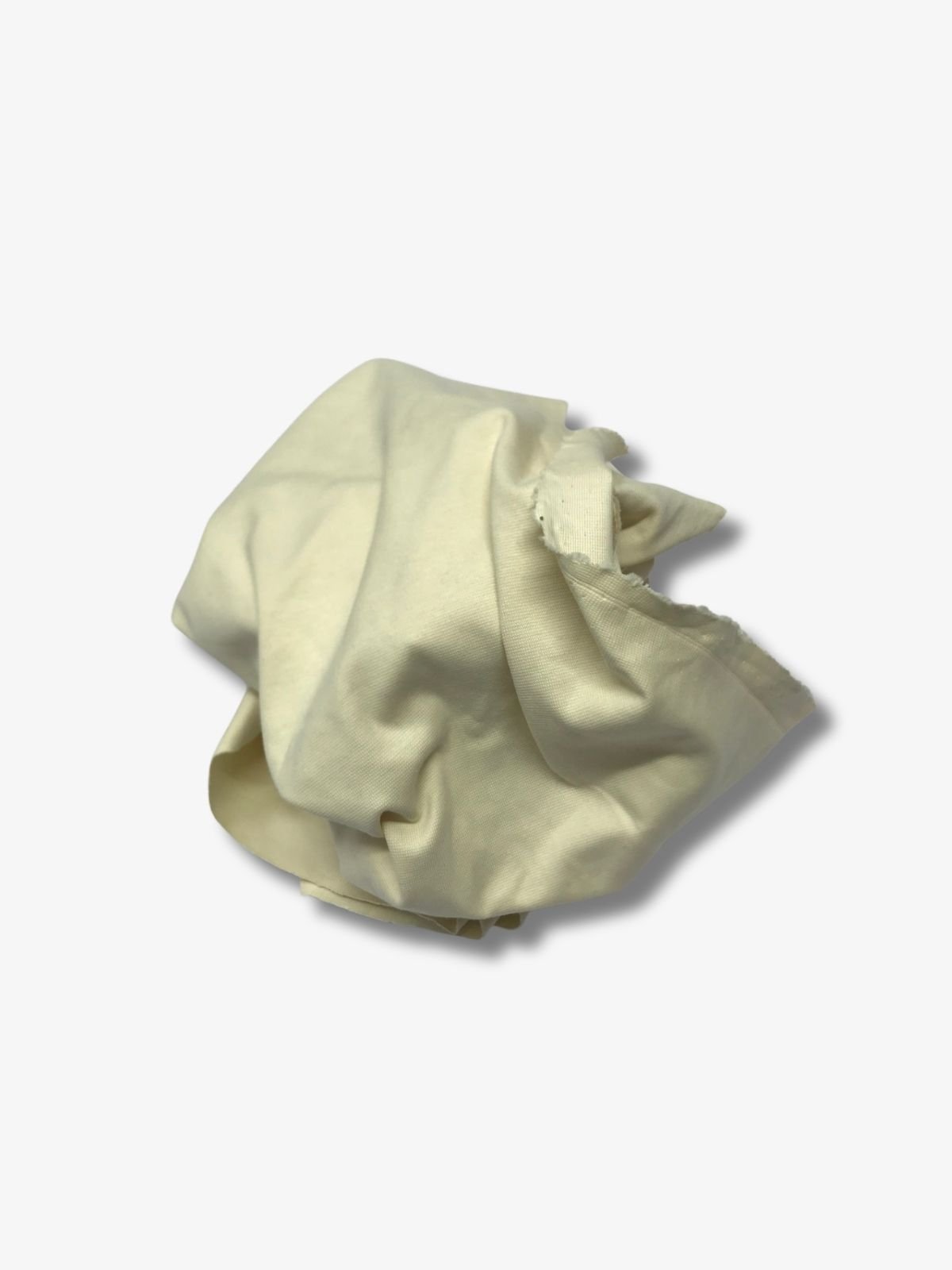 İnce Ribana Kumaş, Parça 100x165 cm Krem Rengi