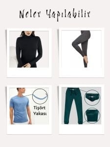 İnce Ribana Kumaş, Parça 100x165 cm Krem Rengi