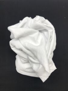 Şardonlu 3 İplik Kumaş, Parça 120x190 cm - Beyaz (HAFİF KİRLİ)