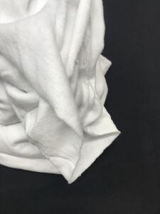 Şardonlu 3 İplik Kumaş, Parça 120x190 cm - Beyaz (HAFİF KİRLİ)