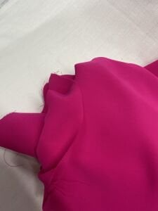 Çizgi Dokulu Krep Kumaş, Parça 170x150 cm Fuşya