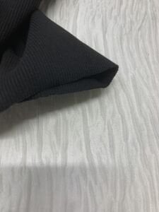 Ribana Fitilli Kumaş, Parça 25x120 cm - Siyah