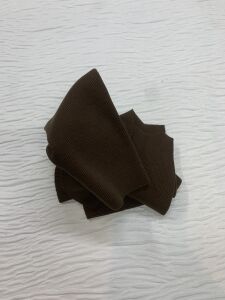 Ribana Fitilli Kumaş Parça Acı Kahve – 25x110 cm