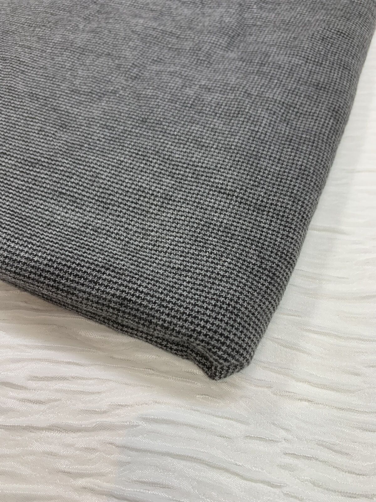 Dış Giyimlik Klasik Kazayağı Kumaş Antrasit, Parça 240x145 cm