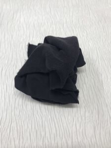 3 İplik Kumaş, Parça 55x180 cm - Siyah