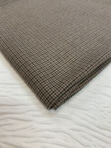 Dış Giyimlik Klasik Kazayağı Kumaş Kahve, Parça 100x150 cm (YAZI VAR)