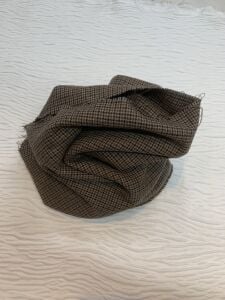 Dış Giyimlik Klasik Kazayağı Kumaş Kahve, Parça 100x150 cm (YAZI VAR)