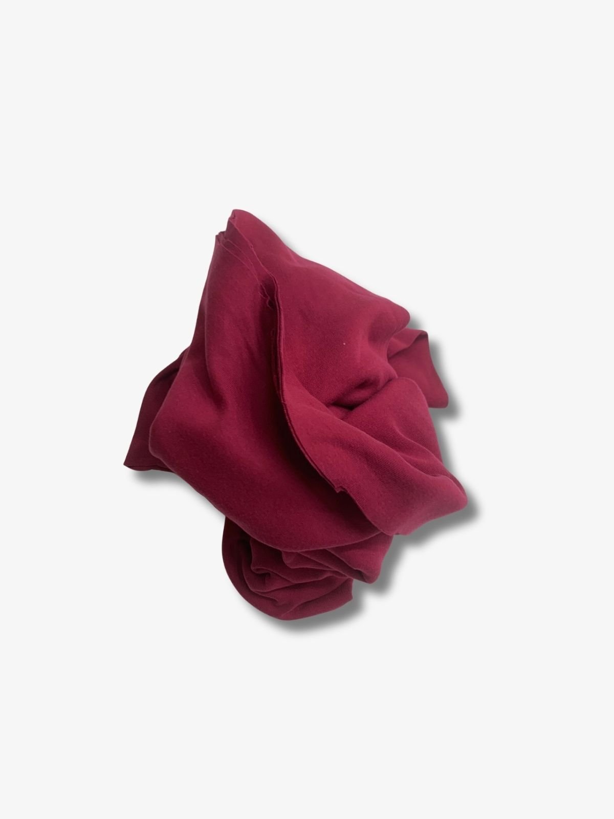 Bordo Bebe Ribanası Penye Kumaş, Parça 80x200 cm