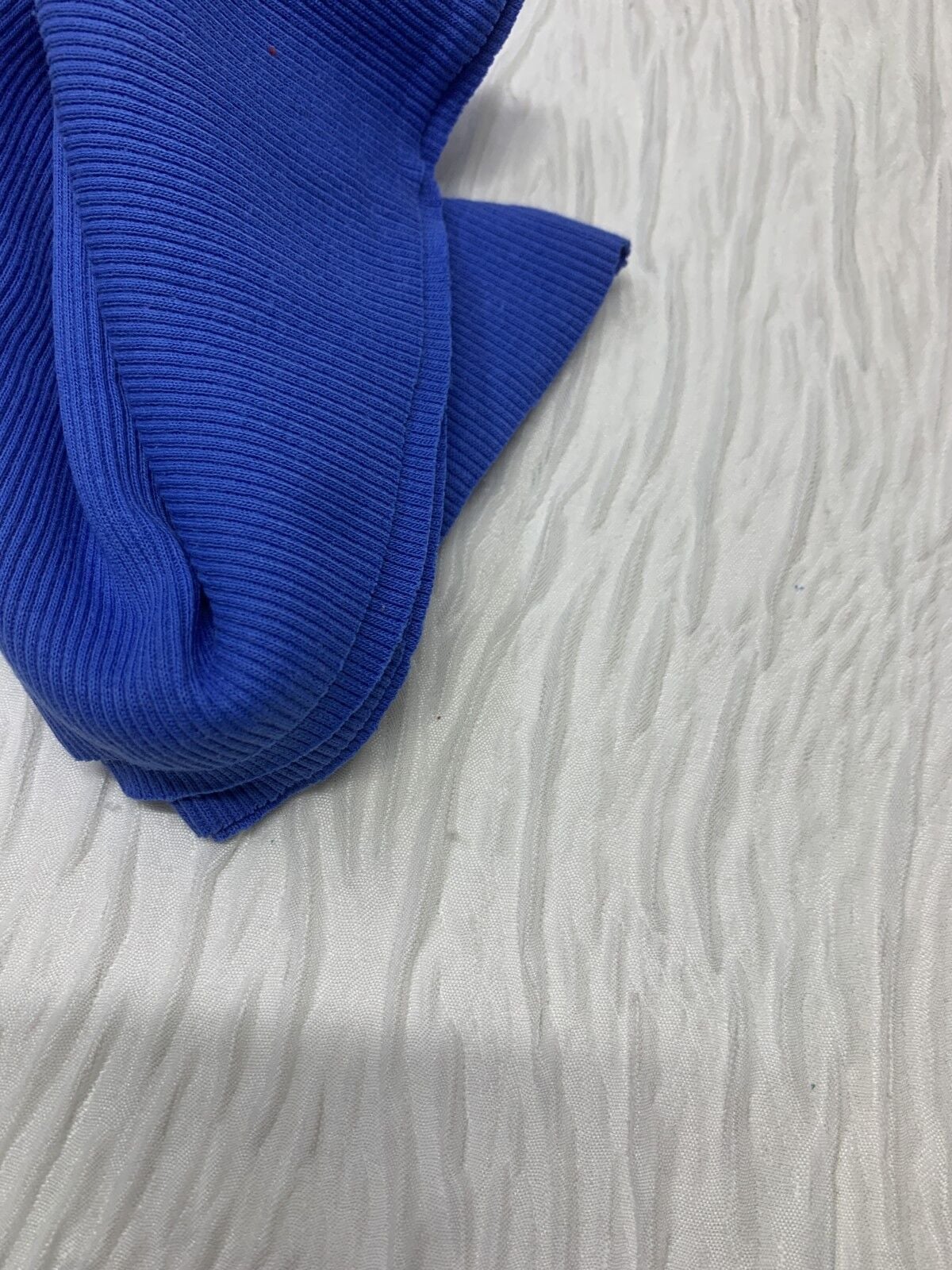 Ribana Fitilli Kumaş, Parça 15x120 cm - Mavi