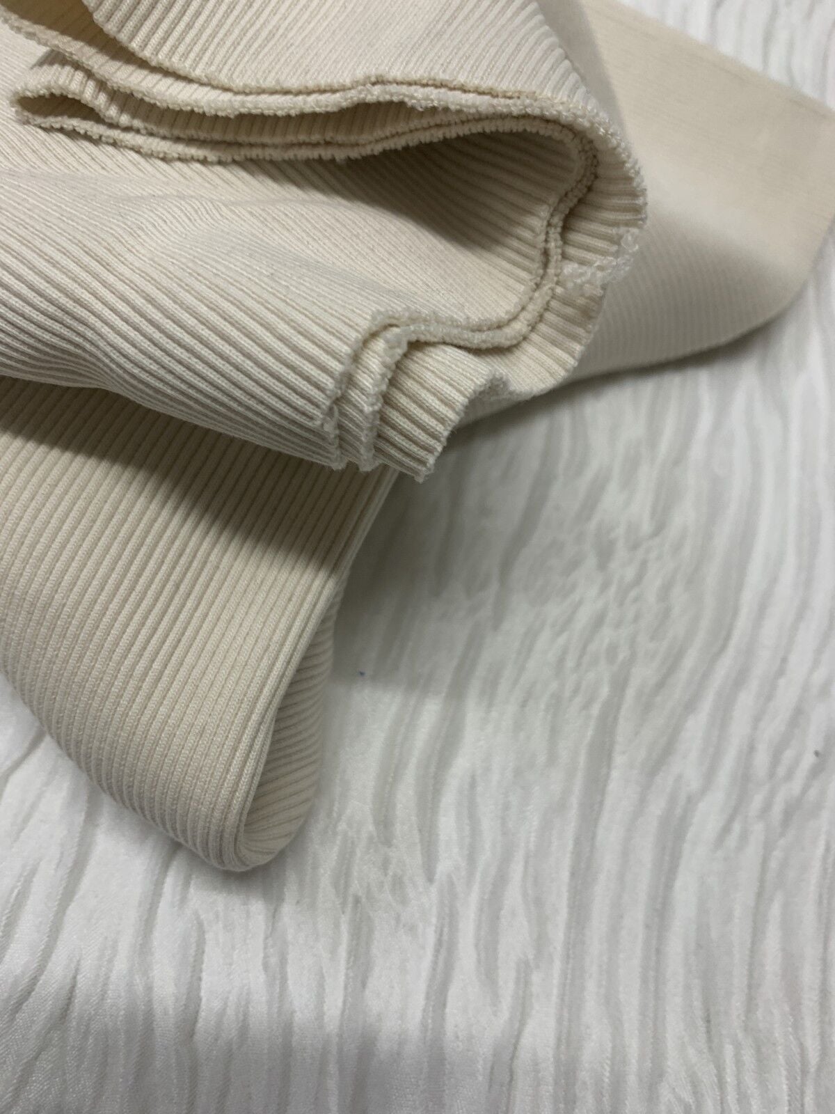 Ribana Fitilli Kumaş, Parça 40x120 cm - Krem