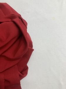 Kırmızı Esnek Bebe Ribanası Penye Kumaş, Parça 80x140 cm