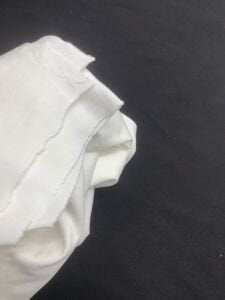 Ekru  Bebe Ribanası Penye Kumaş, Parça 90x160 cm