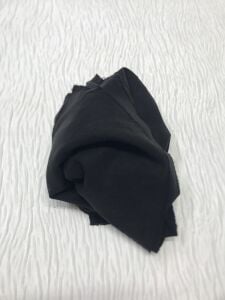 Tensel Keten Kumaş, Parça 85x145 cm - Siyah (HAFİF KİRLİ)