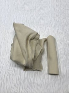 Ribanalı 3 İplik Kumaş Bej – Parça 90x190 cm