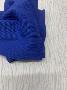 Ribana Fitilli Kumaş, Parça 40x110 cm - Saks Mavi