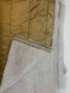 Sütlü Kahve Kapitone Kumaş Montluk - Tek Taraflı