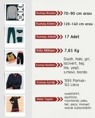 Kaşkorse (Ribana) Kumaş Seti, Boyları 70-90 cm arası 17 adet