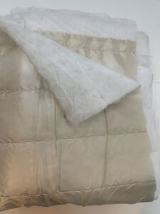 Taş Rengi İnce Kapitone Kumaş Montluk - Tek Taraflı