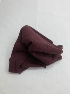 Bordo Kaşkorse (Ribana) Kumaş, Parça 40x130 cm